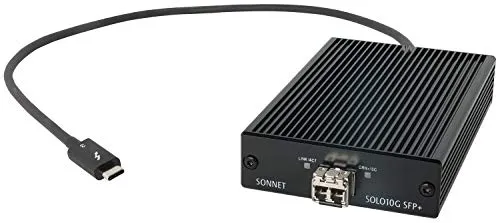 Sonnet Solo 10G Thunderbolt 3 a SFP+ 10 Gigabit Ethernet adattatore (SFP+ [SR] incluso