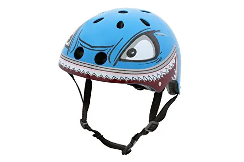 Hornit Mini Lids Casco Multi Sport Bambino con Luce Posteriore a LED | Certificato CPSC per Biciclette, Skateboard e Rollers | Completamente Regolabile per Comfort e Sicurezza (Medium, Shark)