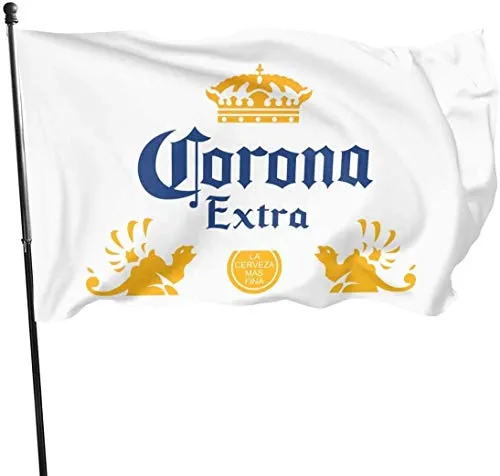 Gsixgoods 3x5 FT Banner Corona Birra Extra Bandiera del Giardino di casa Bandiere all'aperto per Le Decorazioni del Cortile del Giardino di casa