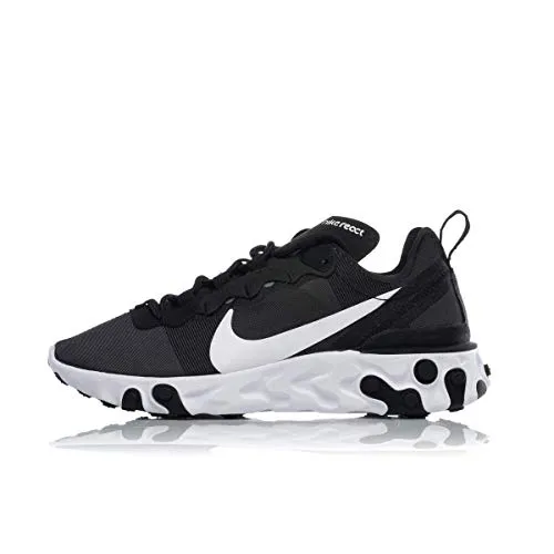 PUMA W React Element 55, Scarpe Running Donna, Nero (Black/White 003), 38.5 EU