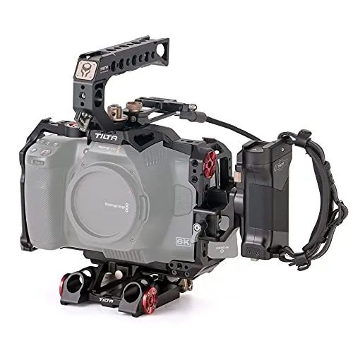 (Black) TILTA TA-T11-A-B Camera Cage Advanced Kit fotocamera per BMPCC 6K Pro Blackmagic Pocket Cinema Camera 6K Pro Tiltaing Rig