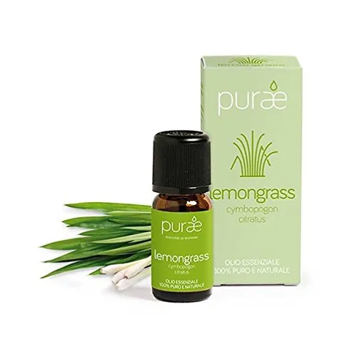 Purae Olio Essenziale Di Lemongrass Per Alimenti 10 ml