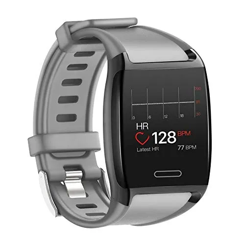 HalfSun Fitness Tracker, Orologio Fitness Braccialetto Pressione Sanguigna Cardiofrequenzimetro da Polso Impermeabile IP67 Smartwatch Uomo Donna Bambini GPS Pedometro Contacalorie Contapassi (Grigio)