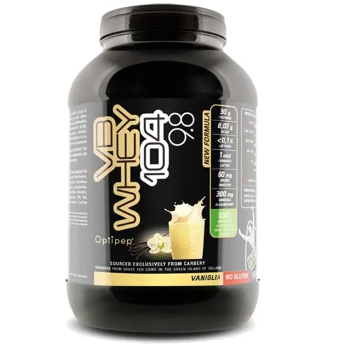 VB WHEY 104 9.8 ● Optipep ● Gusto Vaniglia ● Proteine Isolate Idrolizzate Per Via Enzimatica ● 900 Grammi