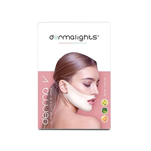 Dermalights - Maschera per l’ovale del viso DermaV - Tonificante e modellante - OFFERTA 2 X 1