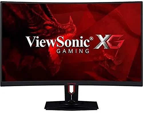 Viewsonic XG3240C 80 cm (32 pollici) Curved Gaming Monitor (WQHD, pannello VA, FreeSync, 4 ms, 144 Hz, HDR10, Curved, HDMI 2.0, DP, USB 3.0, Nero