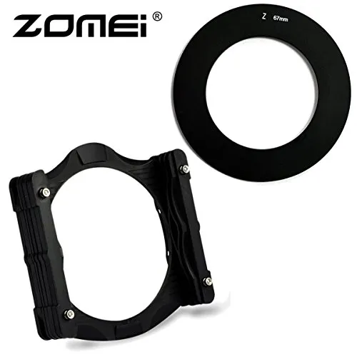 ZOMEI - Adattatore multifunzione, supporto di filtro quadrato, 150 x 100 mm + anello adattatore di obiettivo per Lee Cokin Z System 67mm