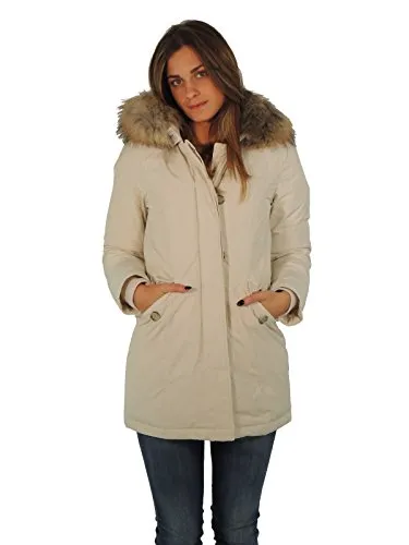 Woolrich WWCPS2131 SM20 w's luxury arctic parka donna (L, BEIGE)