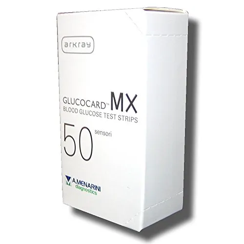 Glucocard MX - 50 Strisce Reattive per Test il della Glicemia - Gluco Card, Bianco