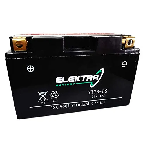 Batteria sigillata Elektra YT7B-BS/YT7B-4 12 V y amaha majesty 250/ DX 1996-2006