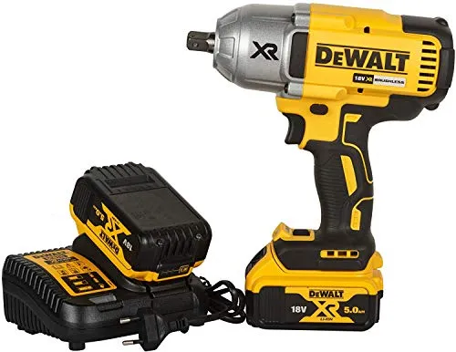 DeWalt DCF899P2-QW Trapano avvitatore a impulsi attacco 1/2" a batteria, 18V, 5.0 Ah, motore Brushless