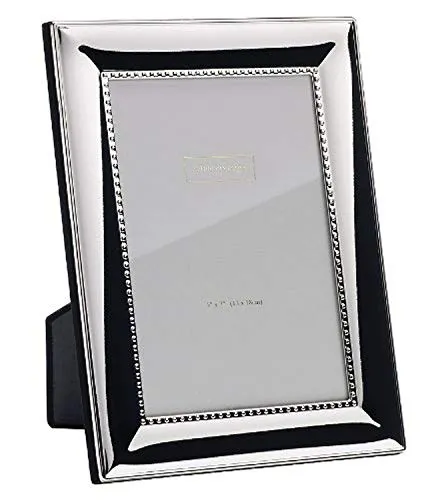 Addison Ross Ltd. - Cornice per foto, placcata argento, con bordo interno decorato, 20,3 x 25,4 cm, placcato argento