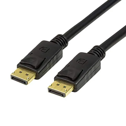 Cavo di collegamento DisplayPort 1.4, 4K/120Hz per una qualità HD e 3D completa con la migliore trasmissione del suono 3m Nero