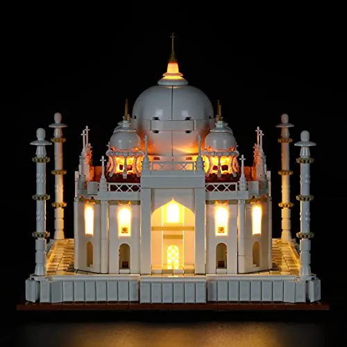 BRIKSMAX Kit di Illuminazione a LED per Lego Architecture Taj Mahal - Compatibile con Lego 21056 Modello di Blocchi predefiniti- Non includere Il Set Lego