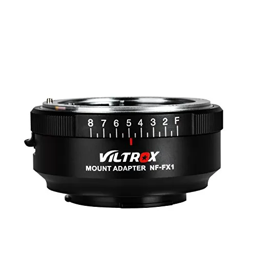 VILTROX NF-FX1 - Adattatore per montaggio obiettivo manuale per Nikon G/F/AI/S/D Mount Series Lens a FUJI X-Mount Mirrorless Camera XT2 XE3 XT1 X-T2