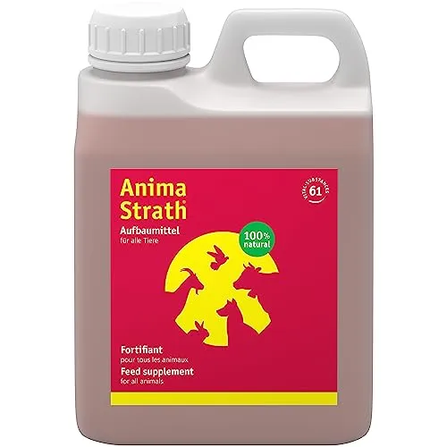 ANIMA-STRATH Liquido Integratore Alimentare Naturale per Cani e Gatti | Cura del Sistema Immunitario e della Digestione con 61 Nutrienti Vitali, Vitamine, Minerali, Aminoacidi e proprietà Prebiotiche