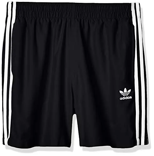 adidas 3-Stripe SS, Costume da Nuoto Uomo, Nero (Black), M