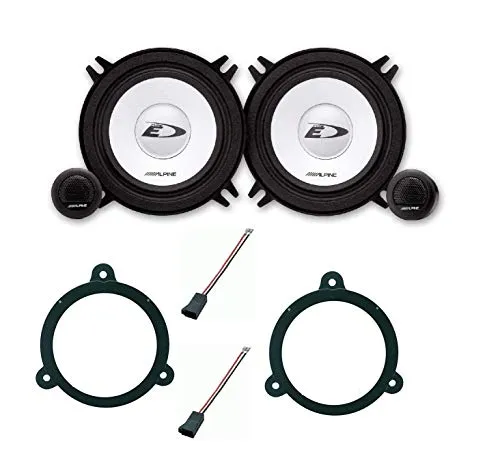 Kit 4 Casse SXE 1350S Per Renault Clio Con Adattatori E Supporti Altoparlanti Alpine Predisposizione Posteriore Con Tweteer Separati