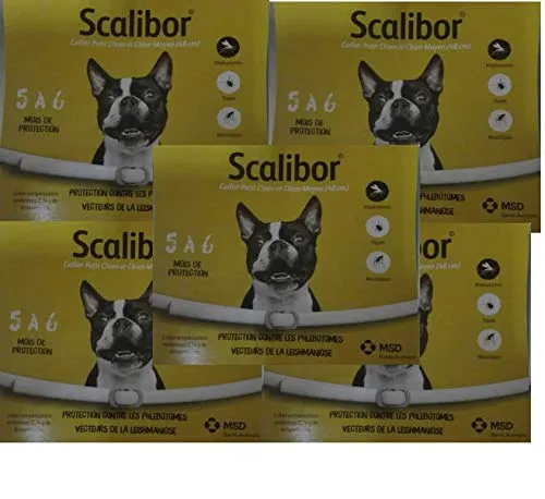 Scalibor 5 Collare Antiparassitario per Cani di Taglia Piccola e Media 48 cm