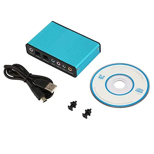 Migvela Adattatore per Scheda Audio Ottica Professionale USB 5.1 7.1 per Scheda Audio Esterna per PC Laptop Promozione Computer