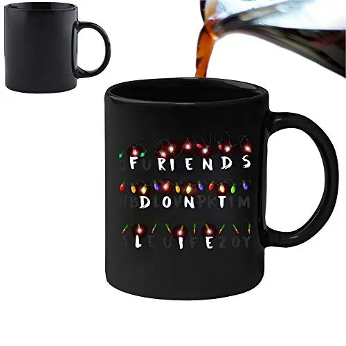 Friends Don't lie - Magic Morphing mug - Tazza/Mug Idea Regalo Originale di Compleanno / Tazza con Frase e Disegno Divertente