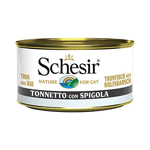 Schesir - Cat Adult Tonnetto con Spigola Jelly Gr.85