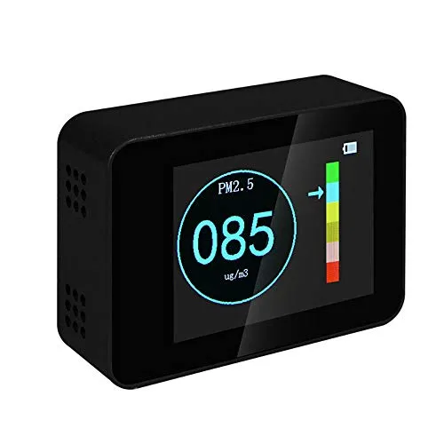 Rivelatore di qualità dell'aria Tester,Misuratore della qualità dell'aria portatile Air Quality detector per PM2.5 PM10 PM1.0