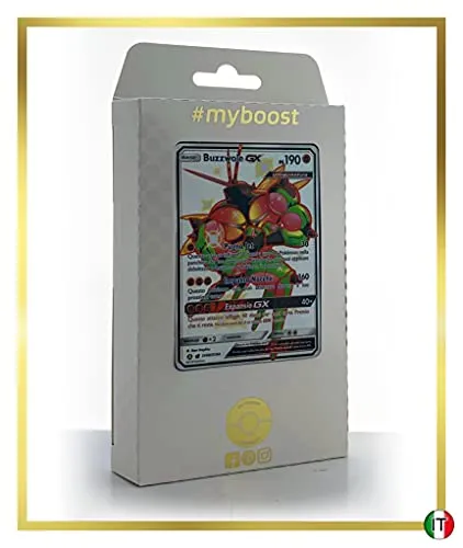 Buzzwole-GX SV68/SV94 Cromatica - #myboost X Sole E Luna 11.5 Destino Sfuggente - Box di 10 Carte Pokémon Italiane