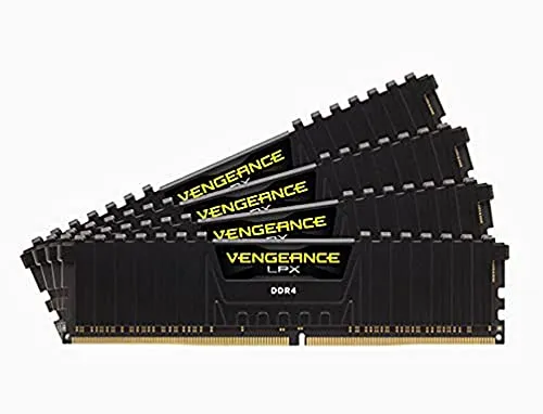 Kit di memoria desktop CORSAIR VENGEANCE LPX 32GB (4x8GB) DDR4 3600 (PC4-28800) C16 1.35V, Nero