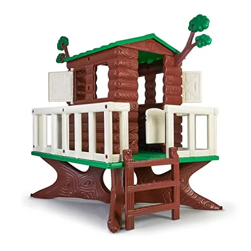 FEBER- Casa Giochi House On The Tree, Giardino, Casetta a Forma di Albero con Cui Giocare, con Balconcino Ottimo per Bambini dai 3 Anni in su, Multicolore, Taglia Unica, 800013533