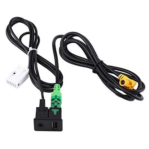 Ouitble Adattatore per cablaggio USB AUX, per BMW 3 5 Serie E87 E90 E91 E92 X5 X6