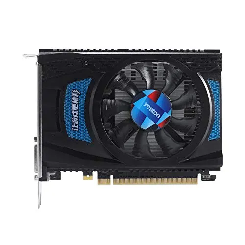 Grborn Schede grafiche RX550-2G D5 Ta Radeon Chill 2 GB di Memoria GDDR5 128 Bit 6000 MHz DP + HDMI + DVI-D GPU di Piccole Dimensioni