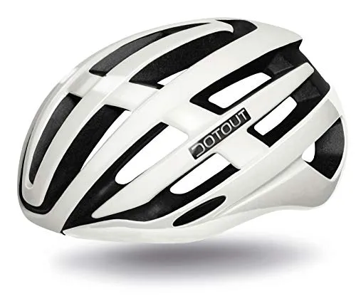 Dotout Targa Casco, Unisex – Adulto, Bianco Lucido, XS-M