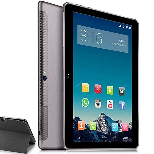 4G LTE Tablet 10 Pollici HD - TOSCIDO W109 Android 9.0 , Quad-Core,64 GB ROM,4 GB RAM,WiFi/Bluetooth/ GPS,Suono Stereo con Doppio Altoparlante – Grigio