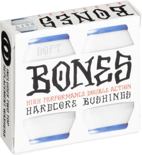 Bones Hardcore Gommini per Skateboard, Bianco