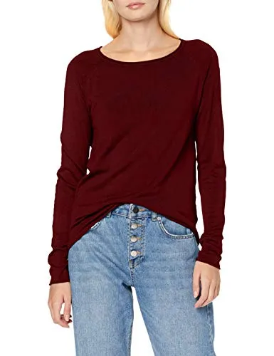 Vero Moda VMNELLIE Glory LS Long Blouse Noos Vestaglia, Cabernet, XS Donna