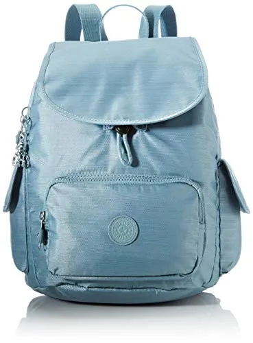 Kipling City Pack S, Zaino a Mano Donna, Lucidatura Marina, Taglia unica