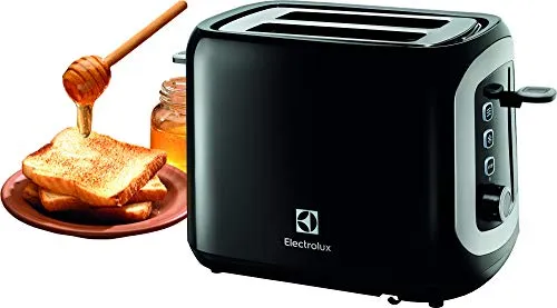 Electrolux Love Your Day Collection Tostapane, 870 W, Plastica, 2 Scomparti, Nero