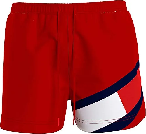 Tommy Hilfiger SF Medium Drawstring Costume a Pantaloncino, Primary Red, L Uomo