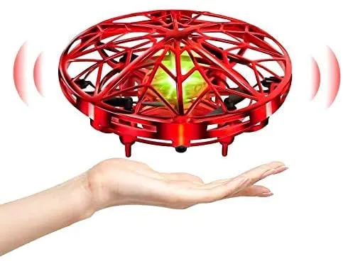 kizplays UFO Mini Drone per bambini, Drone Hand Control, UFO Palla Volante Elicottero Giocattolo Volante con 360° di rotazione Giochi Aerei Volanti Regali per Ragazzi Ragazze