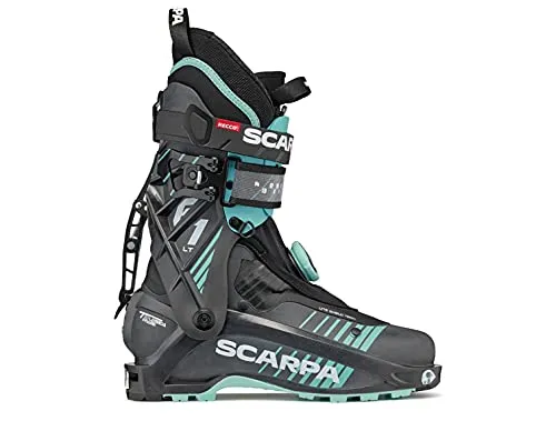 SCARPA Scarponi da scialpinismo F1 LT Donna, Carbon-Aqua, 25.0