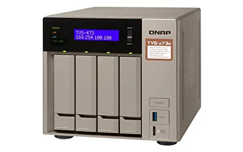 QNAP TVS-473E Collegamento ethernet LAN Torre Grigio NAS