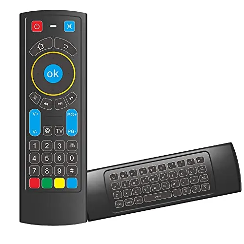 Gowell - Telecomando Bluetooth specifico compatibile con Amazon Fire TV e Fire TV Stick Mini tastiera e IR Learning Funziona con Android TV Box Windows Raspberry PI (Alexa)
