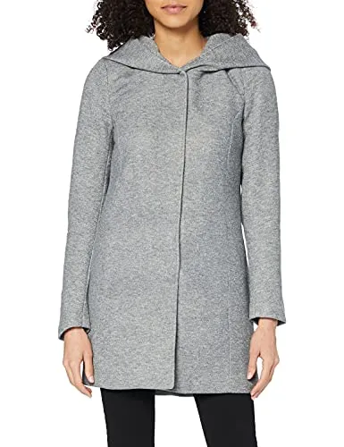 Only Onlsedona Light Coat Otw Noos, Giubbotto Donna, Grigio, 38 (Taglia Produttore: Medium)