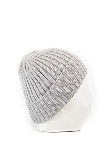 Cappello a Costa in Cashmere Made in Italy (Gris 1)