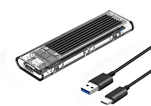 ORICO M.2 SATA SSD Enclosure USB 3.0 M.2 NGFF Adattatore Caddy per M2 B-Key o M+B Key SSD 2230/2242/2260/2280 - Compatibile con WD Blu/Verde, Samsung 860 EVO, Crucial MX500, Kingston, ecc.
