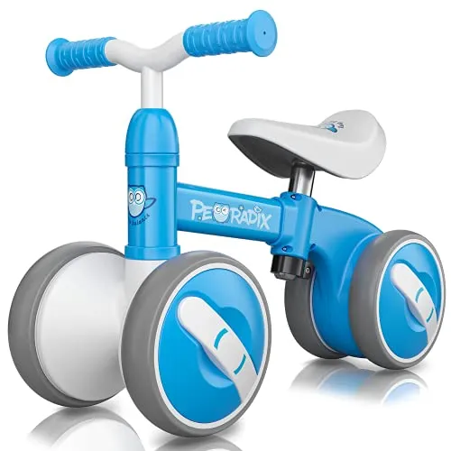 Peradix Bicicletta Equilibrio Bambino 1 Anno,Bicicletta Senza Pedali Bicicletta Giocattoli Sella Regolabile Bicicletta per Bambino Regalo Interno ed Esterno Triciclo Senza Pedali (10-36 Mesi)