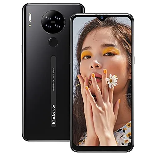 Smartphone Offerta del Giorno,Blackview A80 Android 10 Cellulari Offerte 6.217'' Waterdrop Schermo,13MP Quad Camera,4200mAh Batteria Cellulare,2+16GB/128GB Espandibili,4G Dual SIM Telefoni Mobile-Nero