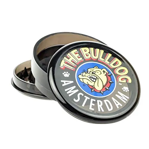 The Bulldog Amsterdam - Smerigliatrice in plastica, 3 pezzi, colore: Nero