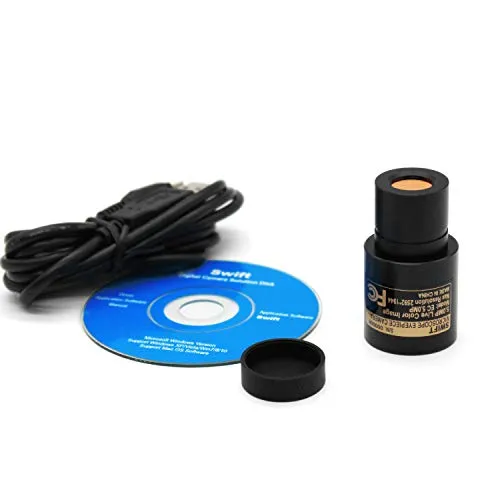SWIFT - Fotocamera USB per microscopio digitale, 1,3 MP/3 MP/5MP, per fotografia a colori e video, porta USB 2.0, compatibile con Windows e Mac, 1